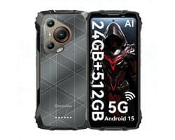 Blackview BL7000 - AI Robuuste Smartphone - 5G - 24GB RAM - 512GB ROM - 6.78 inch 120Hz - Robuuste Telefoon - IP68 Waterdicht - Nachtzicht - Android 15 - NFC - GPS - Zwart