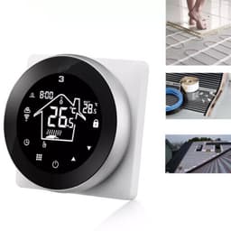 Inbouw Thermostaat | Wifi | App bediening | 4 draads | Programmeerbaar schema | Spraakbesturing | CV en Boiler | Zwart — thumbnail 4