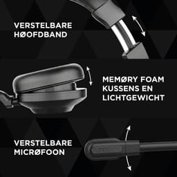 Floki® WH70 – Draadloze Headset met Microfoon – Bluetooth Dual Connect – Noise Cancelling – Koptelefoon - Hoofdtelefoon — thumbnail 5