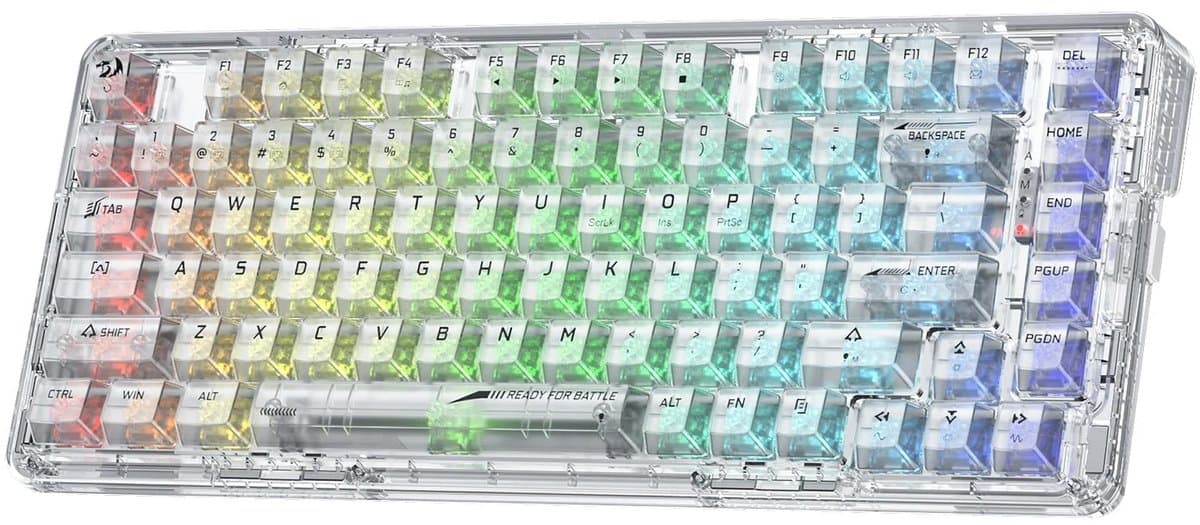 Zolara RGB Keyboard - Toetsenbord - Draadloos - Gaming - Wit - LED - Game toetsen bord — afbeelding 1