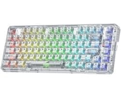 Zolara RGB Keyboard - Toetsenbord - Draadloos - Gaming - Wit - LED - Game toetsen bord