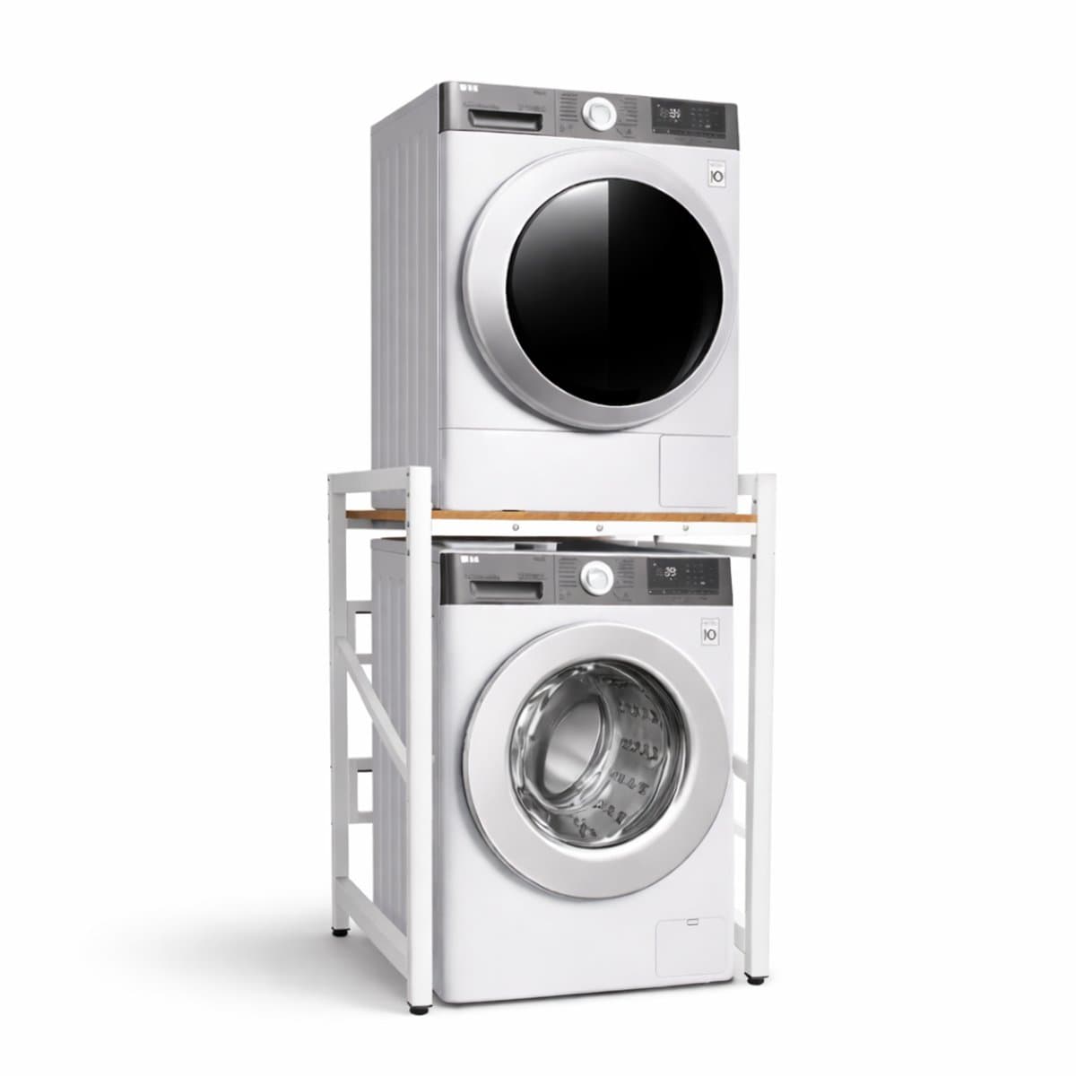 Ohana DT - Wasmachine Ombouw - Wasmachine Meubel - Wasmachine Rek - Draagvermogen 350 kg - Verstelbare Hoogte - Verstelbare Voeten — afbeelding 1