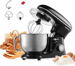 VEVOR Keukenmachine Elektrische Deegmixer 5,68L 1400W Zwart Standmixer — thumbnail 1