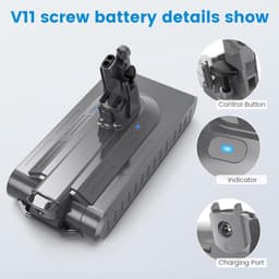 Accu geschikt voor Dyson V11 (SV14) - 'Schroef Type' (Li-ion/3600mAh/25.2V) — thumbnail 3