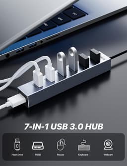 USB Hub met 7 Poorten voor Snelle Dataoverdracht — thumbnail 2