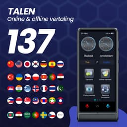 Inventid® AI Vertaalcomputer - Vertaal Apparaat - Zwart - Slimme Vertaler met AI - 137+ Talen - Draagbare Vertaler - Lange Batterijduur — thumbnail 4