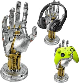 Futuristische Koptelefoon encontrollerhouder voor bureau - Robot Hand Design — thumbnail 1