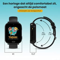 TREKKI® GPS Kinder Smartwatch Roze – Kindersmartwatch met Bellen & Videobellen – SOS Knop – GPS Tracker – Kinderhorloge — thumbnail 3
