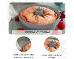 Ronde Silicone Bakvorm 18 cm voor Airfryer en Oven - Hittebestendige Cakevorm