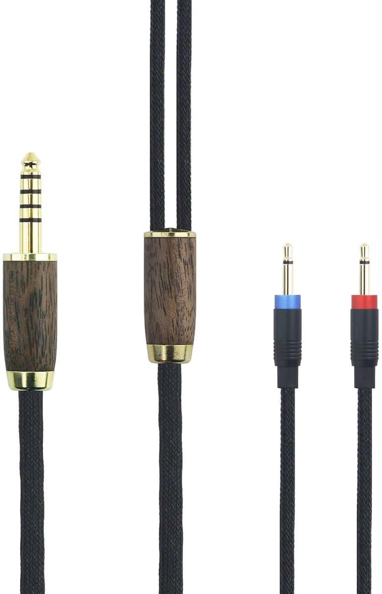 4.4mm Gebalanceerde Upgrade Kabel 6N OCC Verzilt Koper voor Monolith M1060 & NightHawk Hoofdtelefoons — afbeelding 1