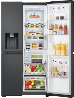 LG GSLE91EVAC Amerikaanse koelkast 628L met water- en ijsdispenser zonder leidingwerk - UVnano (99,99% bacteriën) - DoorCooling+ voor sneller koelen - ThinQ slimme bediening, stille en zuinige Smart Inverter. Energieklasse C — thumbnail 8