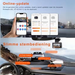 Quvo® Dual Dashcam - Voor en Achter Camera – Auto Camera Met Nachtzicht – Zwart - 9cm x 8cm x 3cm — thumbnail 4