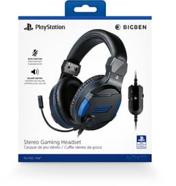 Bigben Stereo Gaming Headset V3 - PS5/PS4 - Zwart/Blauw — thumbnail 4