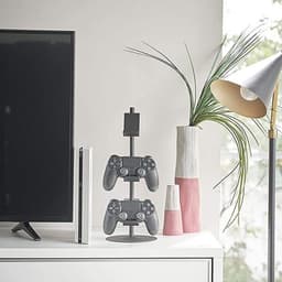 Game Controller Storage Rack, 3 Layer Hollow Headphone Stand，Controller Holder Console Holder Organizer for White Games Stable ABS Steel Wear-resistant Internet Bar — thumbnail 3
