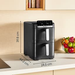 Moulinex Easy Fry Crispy Stack EZ7528F0 – Dual airfryer 10L – EvenFry technologie – Sync modus – 7 programma’s – Compacte heteluchtfriteuse — thumbnail 4