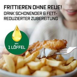 GOURMETmaxx FryUp XL verticale heteluchtfriteuse met dubbele kamer - 12 l | Airfryer met 9,6 inch multicolor led-touchdisplay en 12 programma's | Heteluchtfriteuse met 2 kamers | SYNC- en MATCH-functie — thumbnail 3