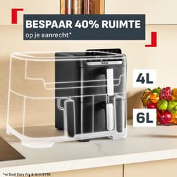 Tefal Easy Fry Crispy Stack EY7528 - Dubbele Airfryer - 10L - 6 automatische programma's - Geschikt voor 6 personen — thumbnail 5