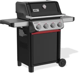 Weber Spirit E-410 - Gasbarbecue - Zwart - 4 Branders met 8,2 kW vermogen - Porselein geëmailleerde gietijzeren grillrooster - 2 Zijtafels - 2 Duurzame wielen - Kast met deur — thumbnail 4