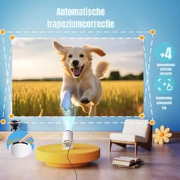 MIRA® Draagbare beamer - Beamer - Projector - Mini Beamer - Wit- 14cm x 7cm x 9cm — thumbnail 4