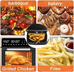 Gigicial Siliconen mandvoeringen voor de airfryer - Airfryer accessoires - Voor AF500EU/500 modellen en vier airfryer standen - 4-pack - Zwarte herbruikbare mandvoeringen — thumbnail 7