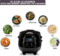 Zyrex® Multicooker - Multicookers - Grijs - 32cm x 23cm x 22cm — thumbnail 3