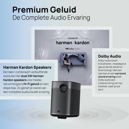 XGIMI Halo+ - Draagbare Smart-projector - Beamer - Harman/Kardon 2 x 5W luidsprekers - Chromecast - 700 ISO Lumen - Dolby Audio — thumbnail 2