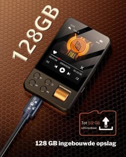 SNJY® MP3 Speler Bluetooth - MP4 Speler - Muziek Speler - 64GB - Touchscreen - Zwart — thumbnail 5