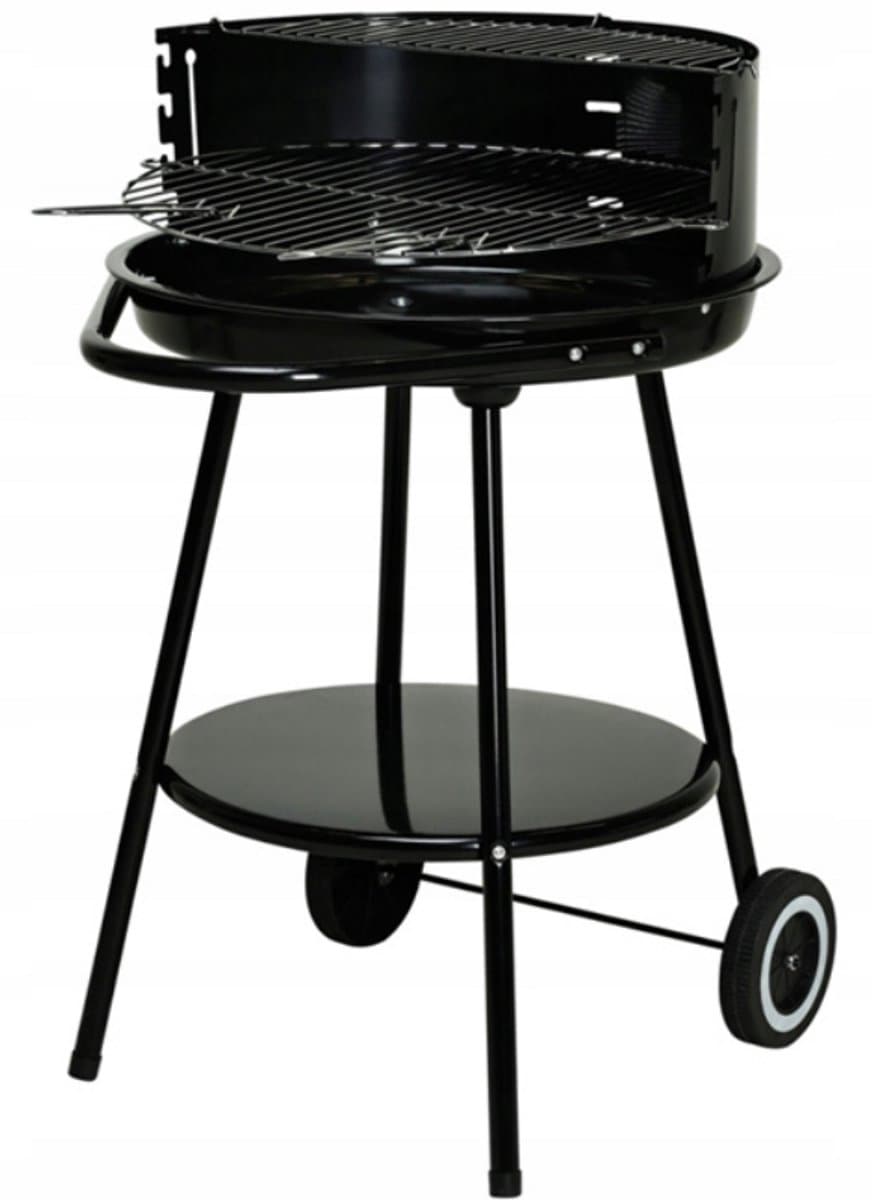Koopman Grill – Inklapbaar met Onderstel – 51 x 82 cm – Zwart — afbeelding 1