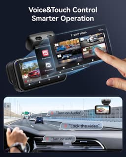 RedTiger Viewclear 70 - Dual Dashcam voor auto - Ultra 4K & 2,5K - Voor en Achter Camera - 2026 model - Met Touchscreen - WiFi en GPS - 3.20 Inch met App - Sony Sensor Nachtzicht - Dashcams - Parkeerbewaking - G Sensor - Loop opname - 128GB SD Kaart — thumbnail 3