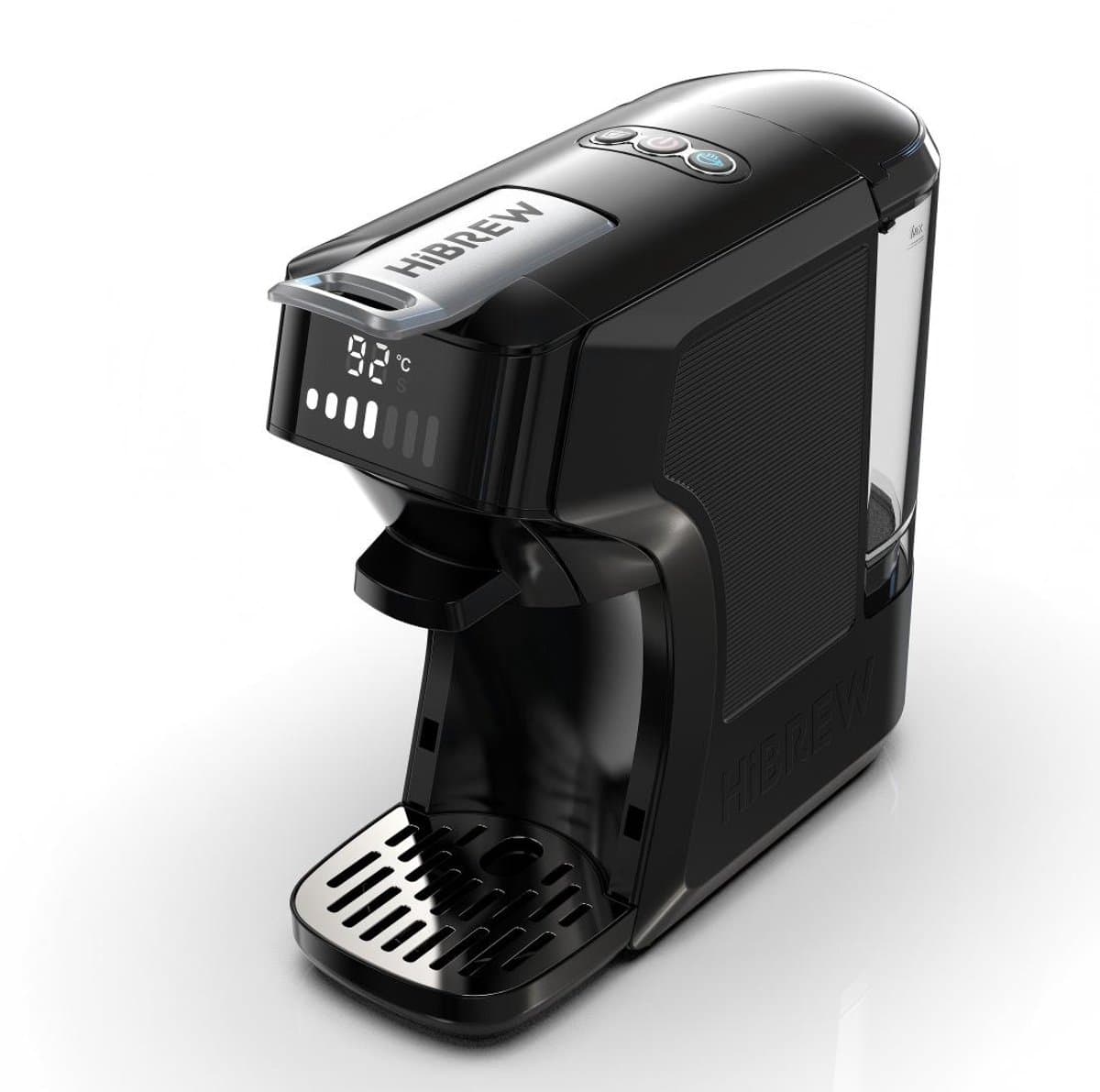 HIBREW H1C Pods koffiemachine - 20 bar hogedruk-extractie - warm/koud zetten - 7-traps waterinstelling - compatibel met NSDG - Zwart — afbeelding 1