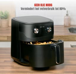 Nexvo® Airfryer xl - Airfryer xxl - Heteluchtfriteuse - Zwart- 38cm x 29cm x 33cm — thumbnail 8