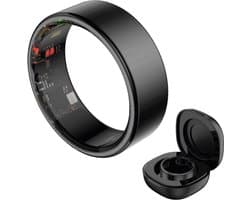 HAALE II Smart Ring met Oplaadcase - Matte Black - Size 10