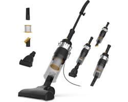 Florixa® Steelstofzuiger met snoer - Steelstofzuiger - Stofzuiger - Zwart - ‎13cm x 25cm x 113cm