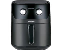 Grote Heteluchtfriteuse XL 6 Liter voor 4-6 Personen - Instelbaar 80-200°C, Timer tot 60 Min