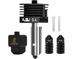 Gehard Stalen 0.4 mm Hotend met 0.6 mm Nozzle voor 3D-printers