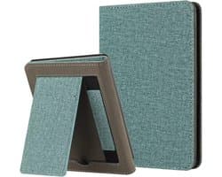 Hoesje voor Kindle Paperwhite 6" (2012-2016) - Stand, Automatisch Wekken/Slapen, Handriem & Kaartsleuf - Pine Green