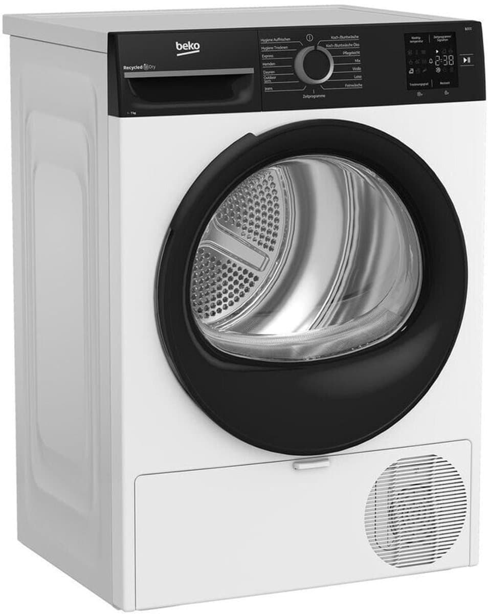 Beko BM3T37240W | Warmtepompdroger | 7 kg | C | Taaldisplay Duits — afbeelding 1