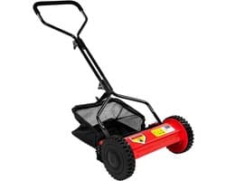 Nexvo® Grasmaaier handmatige – Grastrimmer Opvouwbaar – Handmaaier - Rood - 60cm x 50cm x 124cm