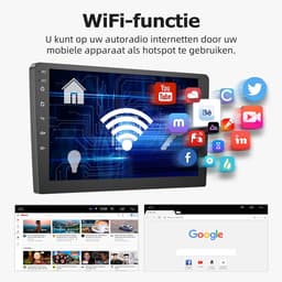 ESSGOO Autoradio 2Din Universeel - Android 15 - Apple Carplay & Android Auto - 9 Inch HD Touchscreen - GPS Navigatiesysteem - 4+64GB — thumbnail 5
