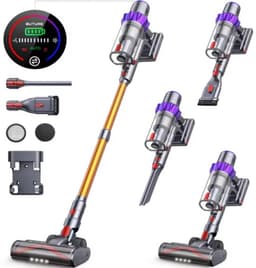 Steelstofzuiger Draadloos - Zonder Zak - Met 3 Opzet Stukken - Snoerloze Stofzuiger - Handheld - 500W - 48 KPA Zuigkracht -1.2 Liter Stofbak - Verwijderbare Accu — thumbnail 1