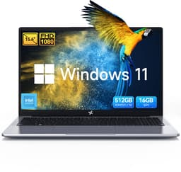 Blackview Hibook6-N150 Laptop (16G+512G) + DCM6 14" Dubbele Draagbare Monitor Set, Efficiënt Kantoor Accessoires (Laptop Tas/Muis/Toetsenbordstickers, Grijs) — thumbnail 3