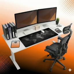 Olivivo® Muismat Wereldkaart - Gaming Mousepad XXL - Onderlegger - Grote Muismat - 90x40 CM - Bureaulegger - Toetsenbord - Anti Slip - Waterproof - Desktop mat — thumbnail 5