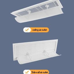 Airco Deflector - Koude Lucht Sturing - Comfortabel Binnenklimaat - Intrekbaar Ontwerp - 90x27cm of 60x20cm - Wit — thumbnail 4