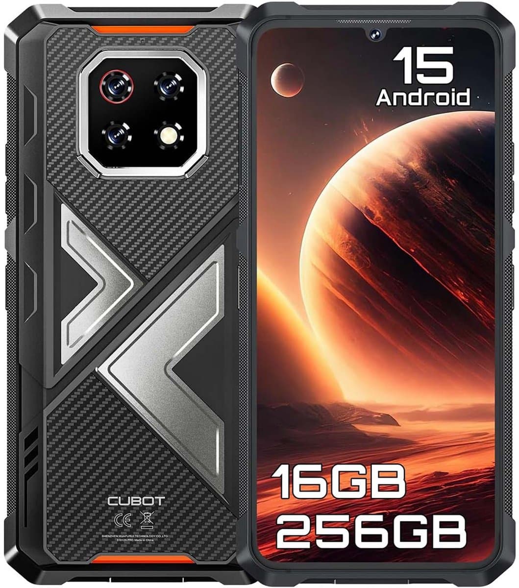 CUBOT Kingkong ES 3 Robuuste Smartphone - 16GB RAM 256GB ROM - 10200mAh 33W Robuuste Telefoon - 6,745inch 120Hz - 4G Dual SIM - 48MP+16MP - IP68/IP69K - Android 15 - NFC GPS - Zwart — afbeelding 1