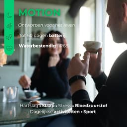 NOLATR Motion – Stappenteller & Hartslagmeter – Activity Tracker – Dames & Heren – Zwart – Slaapmonitor – 45-60 Dagen Batterij – Zonder Abonnement — thumbnail 2
