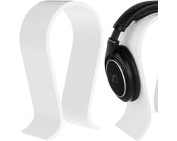 Koptelefoon - Koptelefoon Houder - Headset Stand - Universele - Standaard voor koptelefoon - Headset Houder - Koptelefoon standaard - Universeel - Ergonomische Holder voor gaming headset - voor over-ear hoofdtelefoons, gaming headsetstandaard - Wit