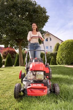 Benzine grasmaaier - Gazonmaaier motor - Effectief gazon maaien - Centrale hoogte instelling - 41 cm maaibreedte — thumbnail 5