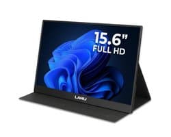 Portable Monitor Flex 15.6" - Full HD Draagbare monitor - Draagbaar scherm met USB-C & HDMI - Plug & Play - Incl. Beschermhoes