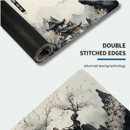 Zen Design XXL Muismat 80x30 – Japans Landschap – Anti-slip – Bureau Onderlegger — thumbnail 5