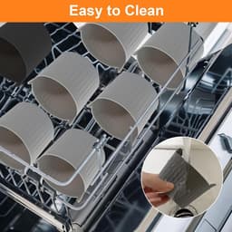 12 stuks siliconen muffinvormen voor airfryer, herbruikbare bakvorm, siliconen vormen voor muffins, cake en eieren — thumbnail 5